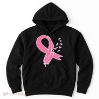 Breast Cancer Awareness Pink Feather Ribbon Hoodie thumb 0