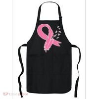 Breast Cancer Awareness Pink Feather Ribbon Apron thumb 0