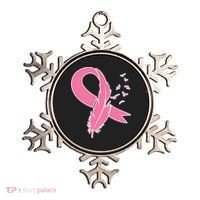 Breast Cancer Awareness Pink Feather Ribbon Ornament thumb 0