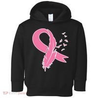 Breast Cancer Awareness Pink Feather Ribbon Toddler Hoodie thumb 0