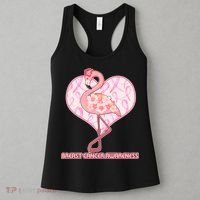 Breast Cancer Awareness Pink Flower Flamingo Women's Tank Top thumb 3