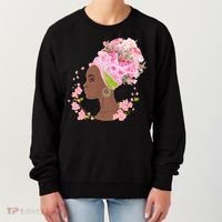 Breast Cancer Awareness Pink Flower Warrior Survivor Women's Sweatshirt thumb 0