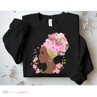 Breast Cancer Awareness Pink Flower Warrior Survivor Sweatshirt thumb 2