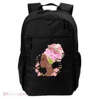 Breast Cancer Awareness Pink Flower Warrior Survivor Backpack thumb 0