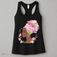 Breast Cancer Awareness Pink Flower Warrior Survivor Women's Tank Top thumb 3