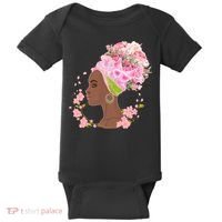 Breast Cancer Awareness Pink Flower Warrior Survivor Baby Bodysuit thumb 0