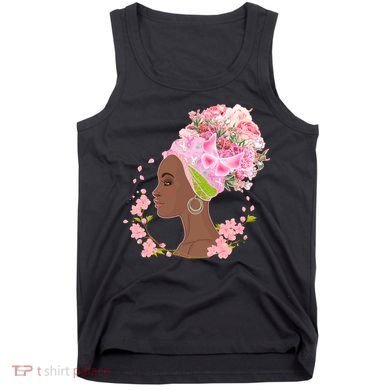 Breast Cancer Awareness Pink Flower Warrior Survivor Tank Top