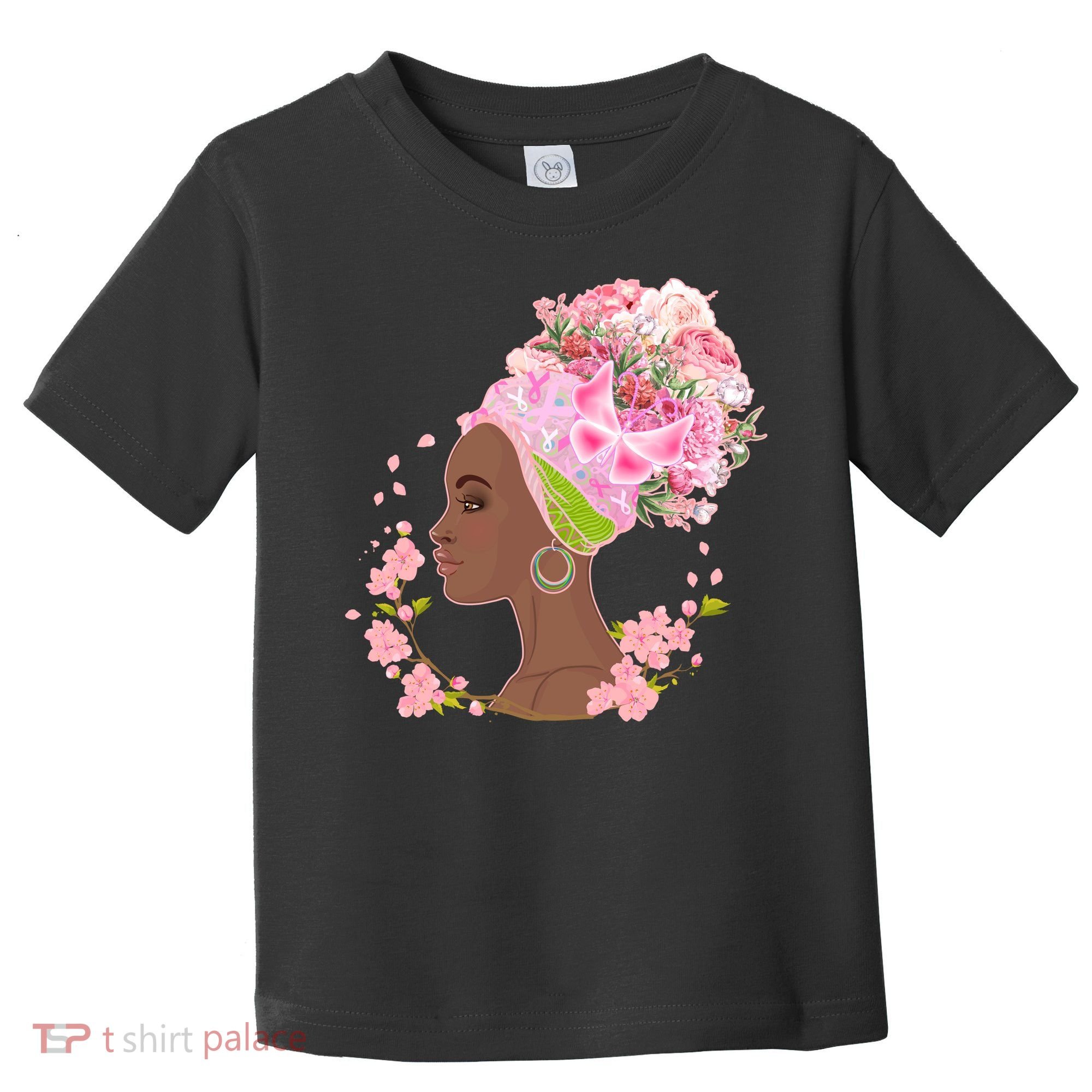 Breast Cancer Awareness Pink Flower Warrior Survivor Toddler T-Shirt