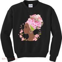 Breast Cancer Awareness Pink Flower Warrior Survivor Kids Sweatshirt thumb 0