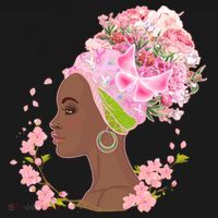 Breast Cancer Awareness Pink Flower Warrior Survivor Tote Bag thumb 4