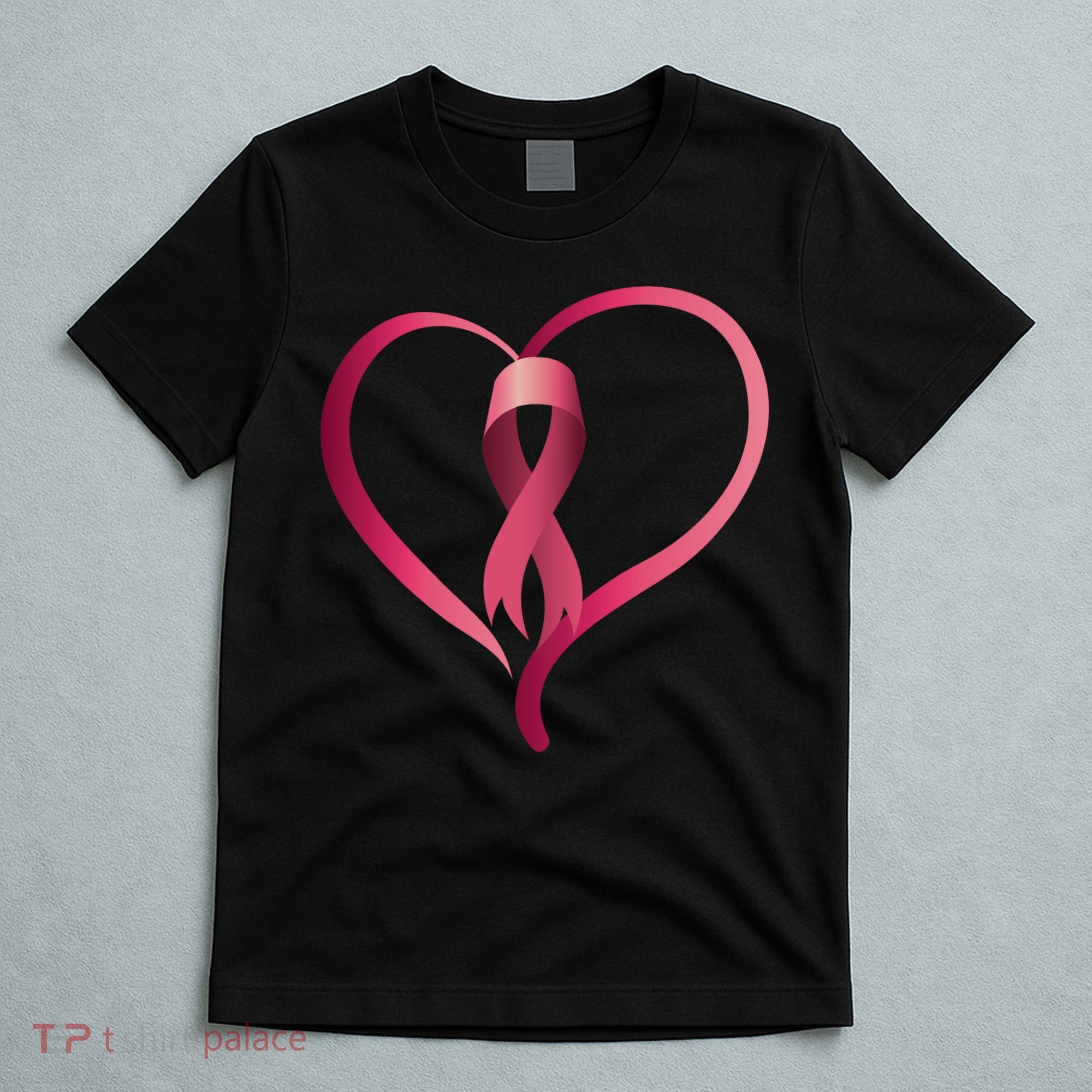 Breast Cancer Awareness Ribbon Heart T-Shirt
