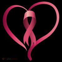 Breast Cancer Awareness Ribbon Heart Women's Hoodie thumb 2