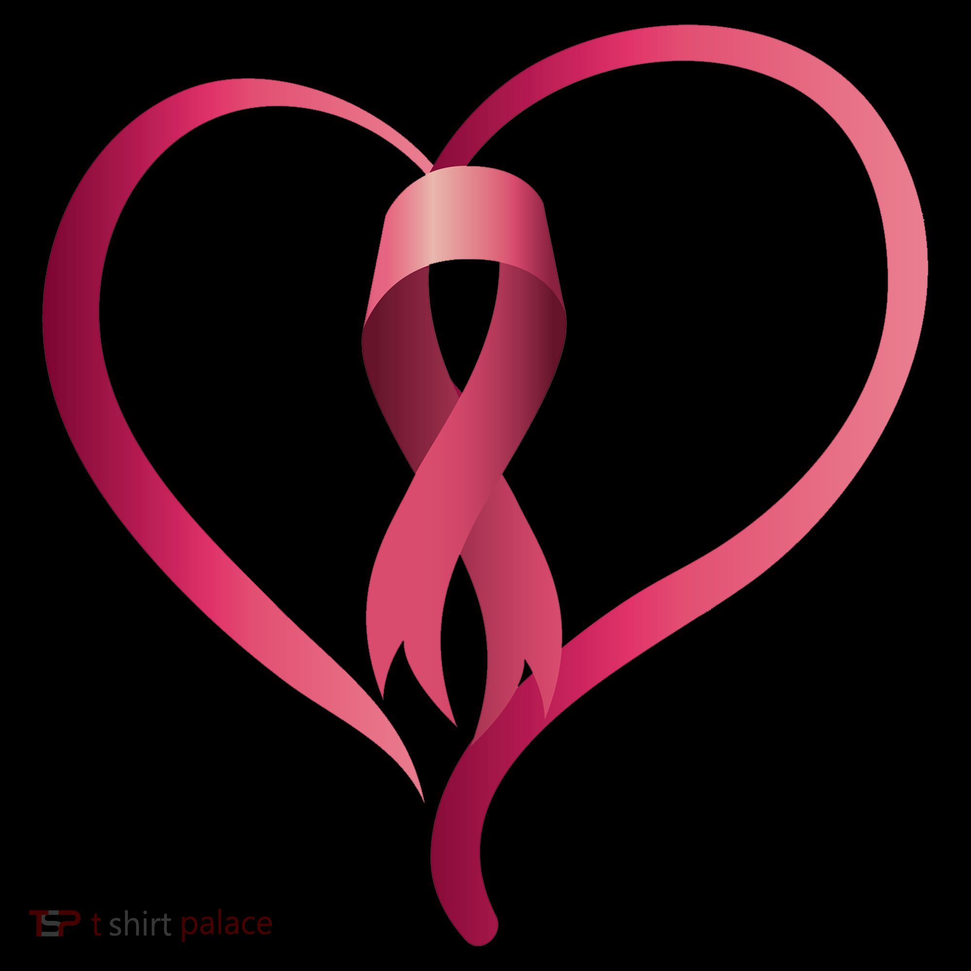 Breast Cancer Awareness Ribbon Heart Women's Hoodie
