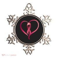 Breast Cancer Awareness Ribbon Heart Ornament thumb 0