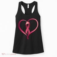 Breast Cancer Awareness Ribbon Heart Women's Tank Top thumb 0