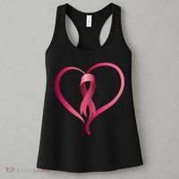 Breast Cancer Awareness Ribbon Heart Women's Tank Top thumb 3