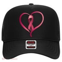 Breast Cancer Awareness Ribbon Heart Hat thumb 0