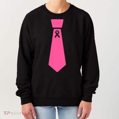 Breast Cancer Awareness Ribbon Tie Women's Sweatshirt