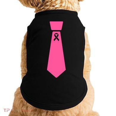 Breast Cancer Awareness Ribbon Tie Doggie Tank