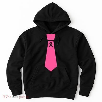 Breast Cancer Awareness Ribbon Tie Hoodie