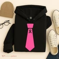 Breast Cancer Awareness Ribbon Tie Hoodie thumb 4