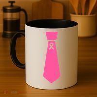 Breast Cancer Awareness Ribbon Tie Coffee Mug thumb 4