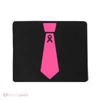 Breast Cancer Awareness Ribbon Tie Mousepad thumb 0