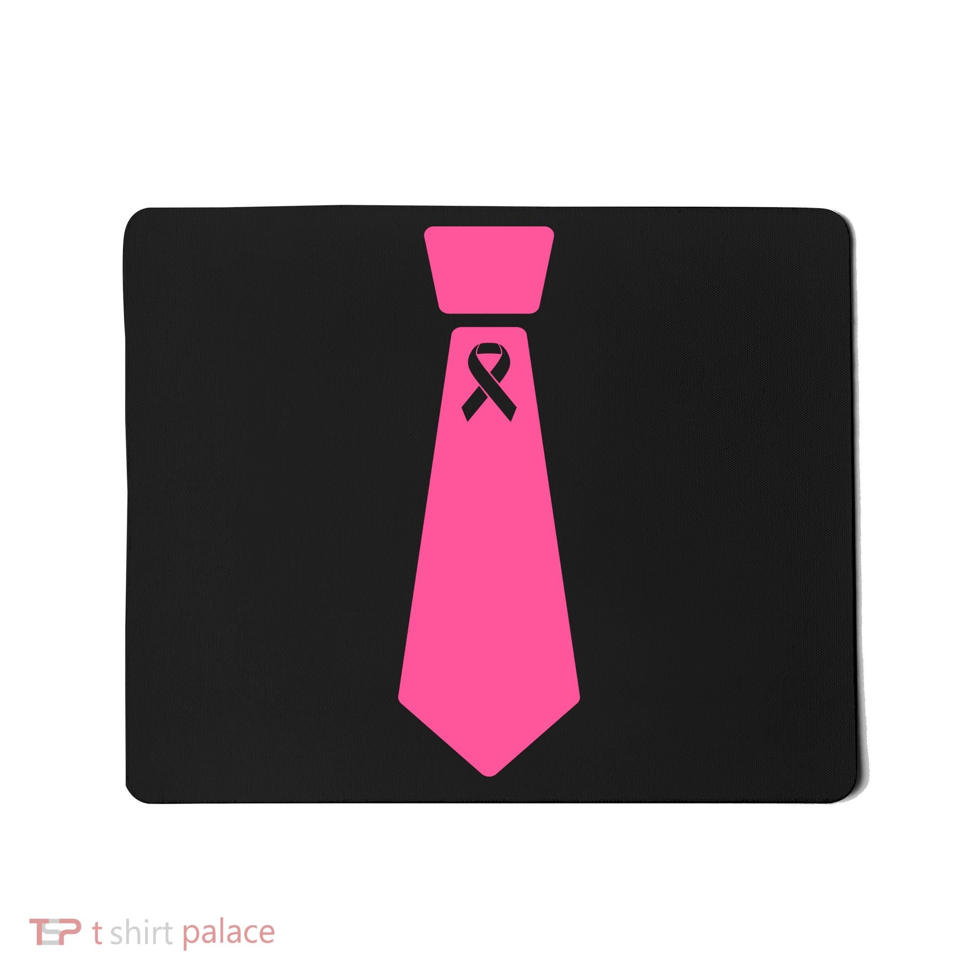 Breast Cancer Awareness Ribbon Tie Mousepad