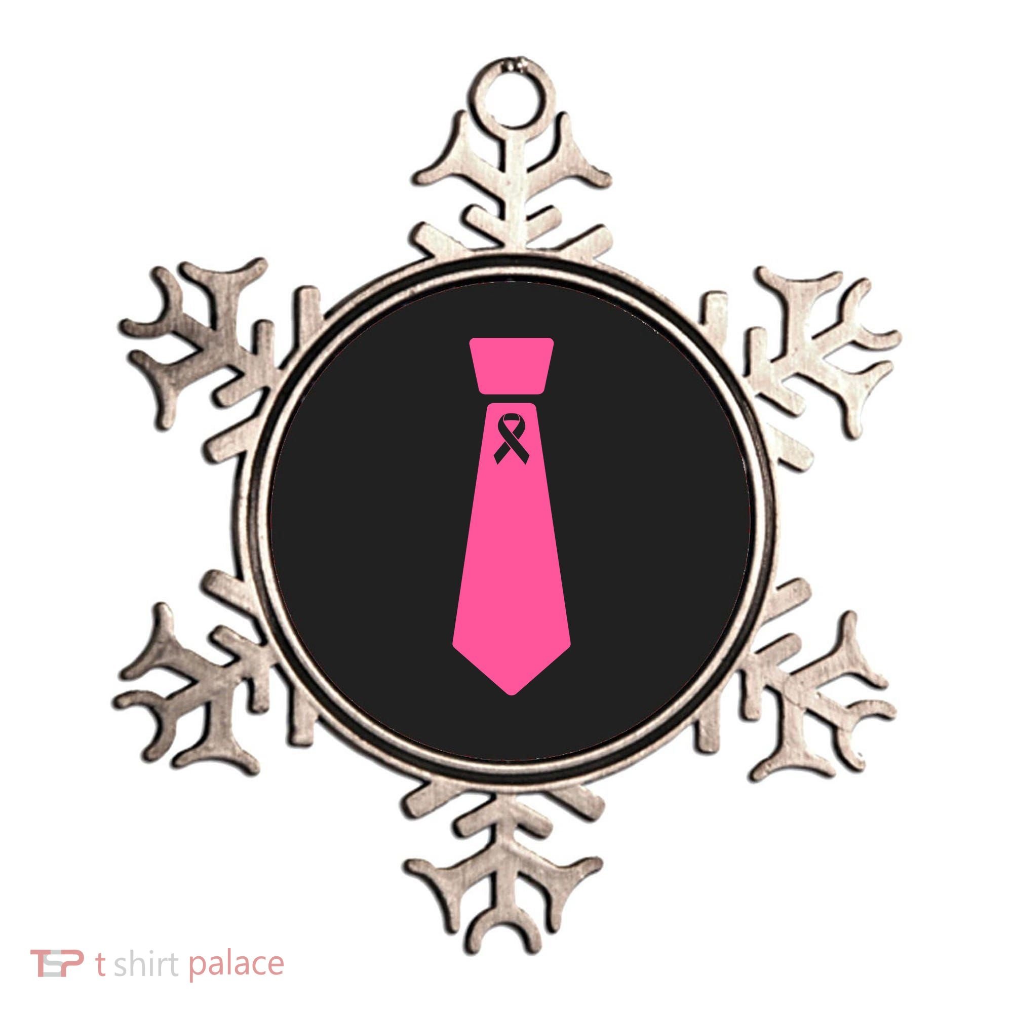Breast Cancer Awareness Ribbon Tie Ornament