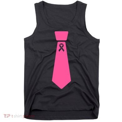Breast Cancer Awareness Ribbon Tie Tank Top