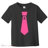 Breast Cancer Awareness Ribbon Tie Toddler T-Shirt thumb 0