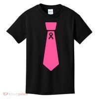 Breast Cancer Awareness Ribbon Tie Kids T-Shirt thumb 0