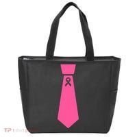 Breast Cancer Awareness Ribbon Tie Tote Bag thumb 0