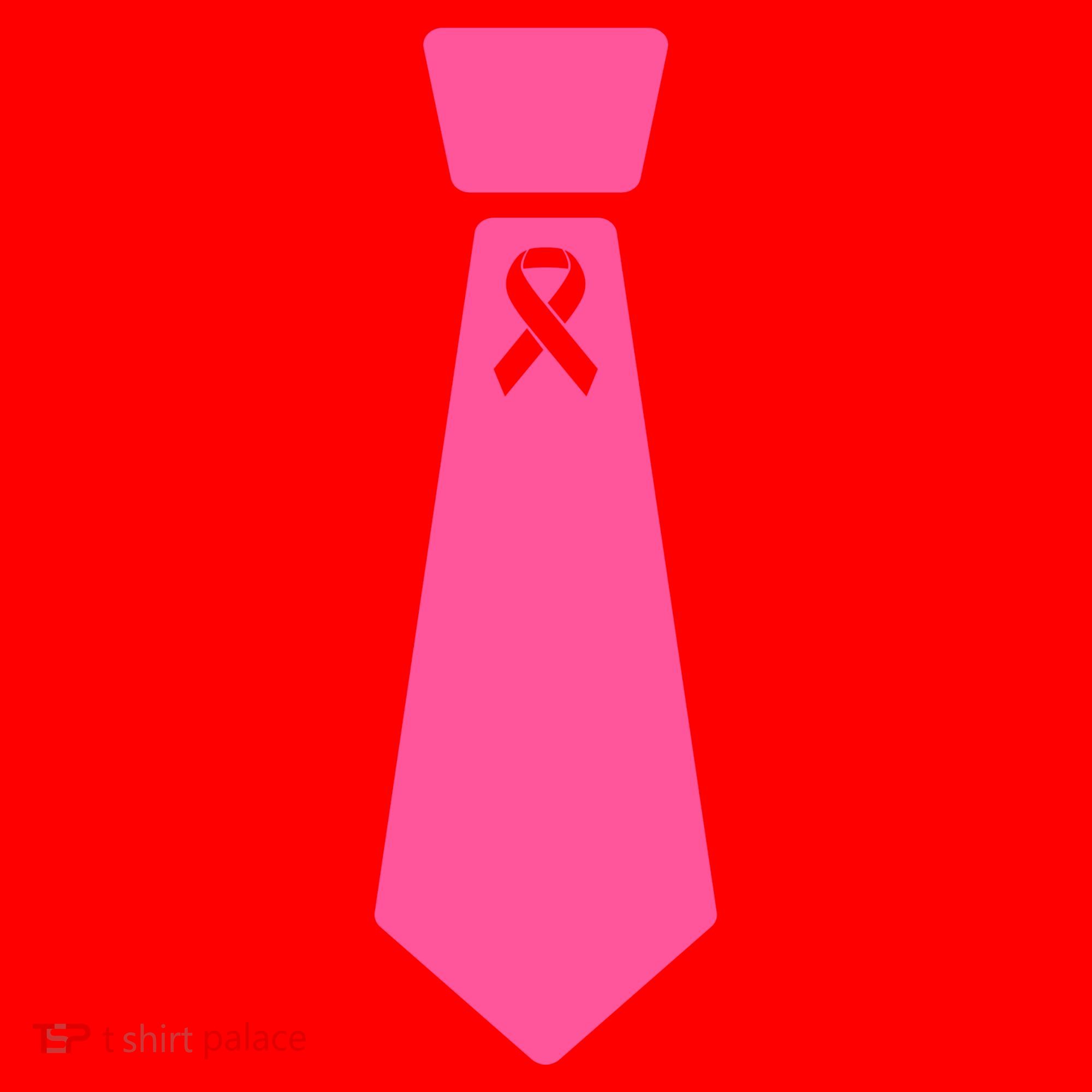 Breast Cancer Awareness Ribbon Tie Santa Hat