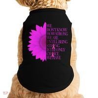 Breast Cancer Awareness Sunflower Quote Doggie Tank thumb 0