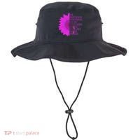Breast Cancer Awareness Sunflower Quote Bucket Hat thumb 0