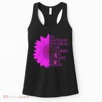 Breast Cancer Awareness Sunflower Quote Women's Tank Top thumb 0