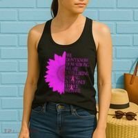 Breast Cancer Awareness Sunflower Quote Women's Tank Top thumb 2