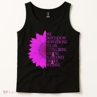 Breast Cancer Awareness Sunflower Quote Tank Top thumb 2