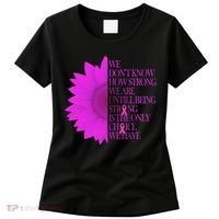 Breast Cancer Awareness Sunflower Quote Women's T-Shirt thumb 0
