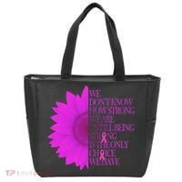 Breast Cancer Awareness Sunflower Quote Tote Bag thumb 0