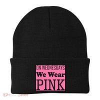 Breast Cancer Awareness Wednesdays We Wear Pink Beanie thumb 0