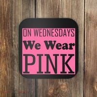 Breast Cancer Awareness Wednesdays We Wear Pink Coaster thumb 0