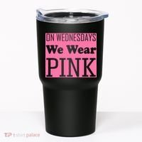 Breast Cancer Awareness Wednesdays We Wear Pink Tumbler thumb 0