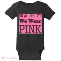 Breast Cancer Awareness Wednesdays We Wear Pink Baby Bodysuit thumb 0