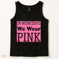 Breast Cancer Awareness Wednesdays We Wear Pink Tank Top thumb 2