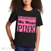 Breast Cancer Awareness Wednesdays We Wear Pink Kids T-Shirt thumb 2