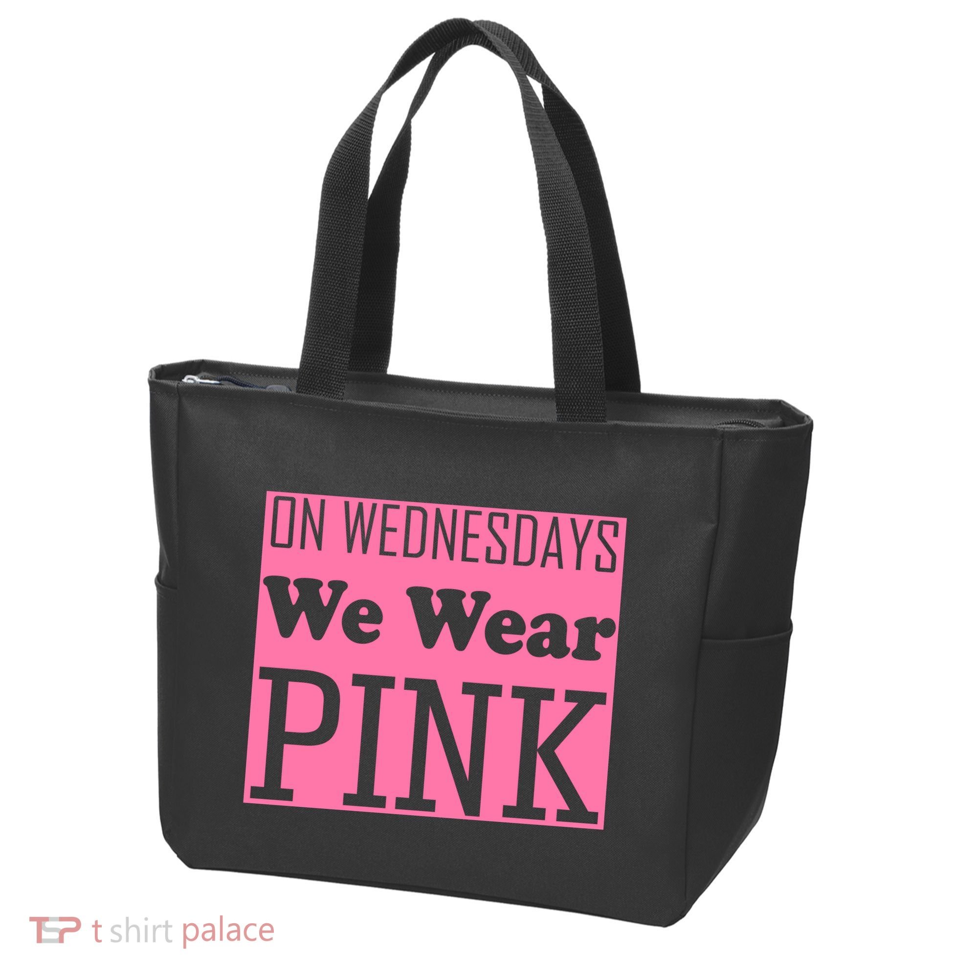 Breast Cancer Awareness Wednesdays We Wear Pink Tote Bag