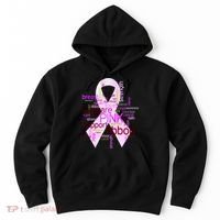 Breast Cancer Awareness Word Mash-Up Hoodie thumb 0