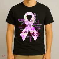 Breast Cancer Awareness Word Mash-Up T-Shirt thumb 3